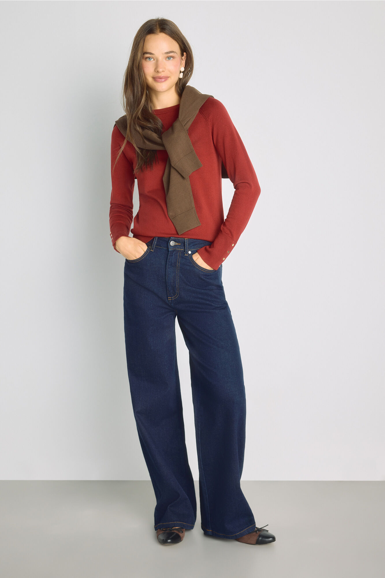 Milano Pantal&oacute;n denim ancho