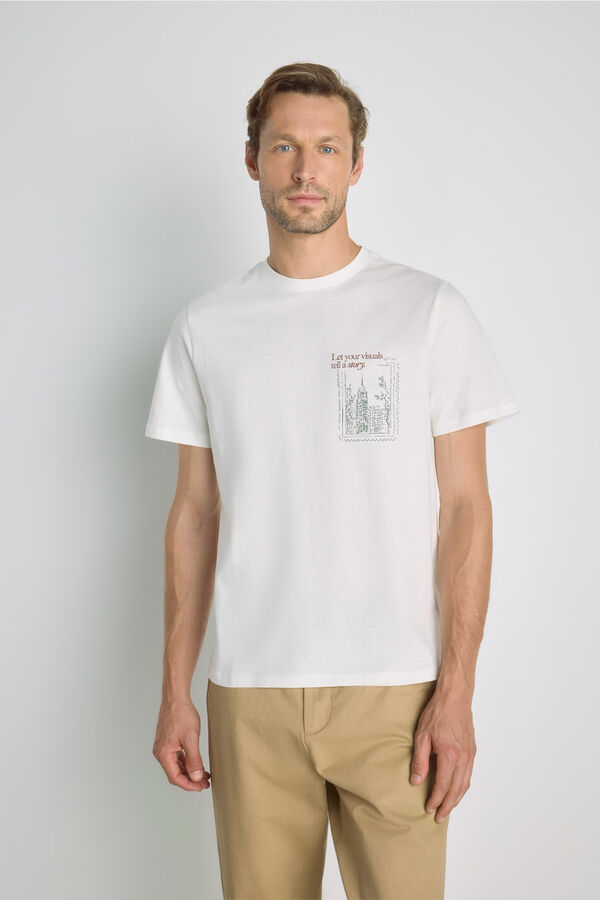 Milano T-shirt de manga curta Branco