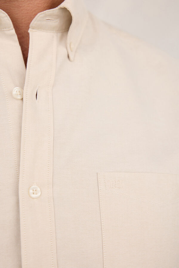 Pedro del Hierro Camisa Sport Oxford Beige