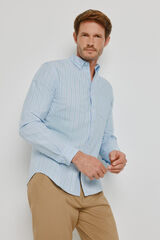 Springfield Camisa de riscas de manga comprida Verde