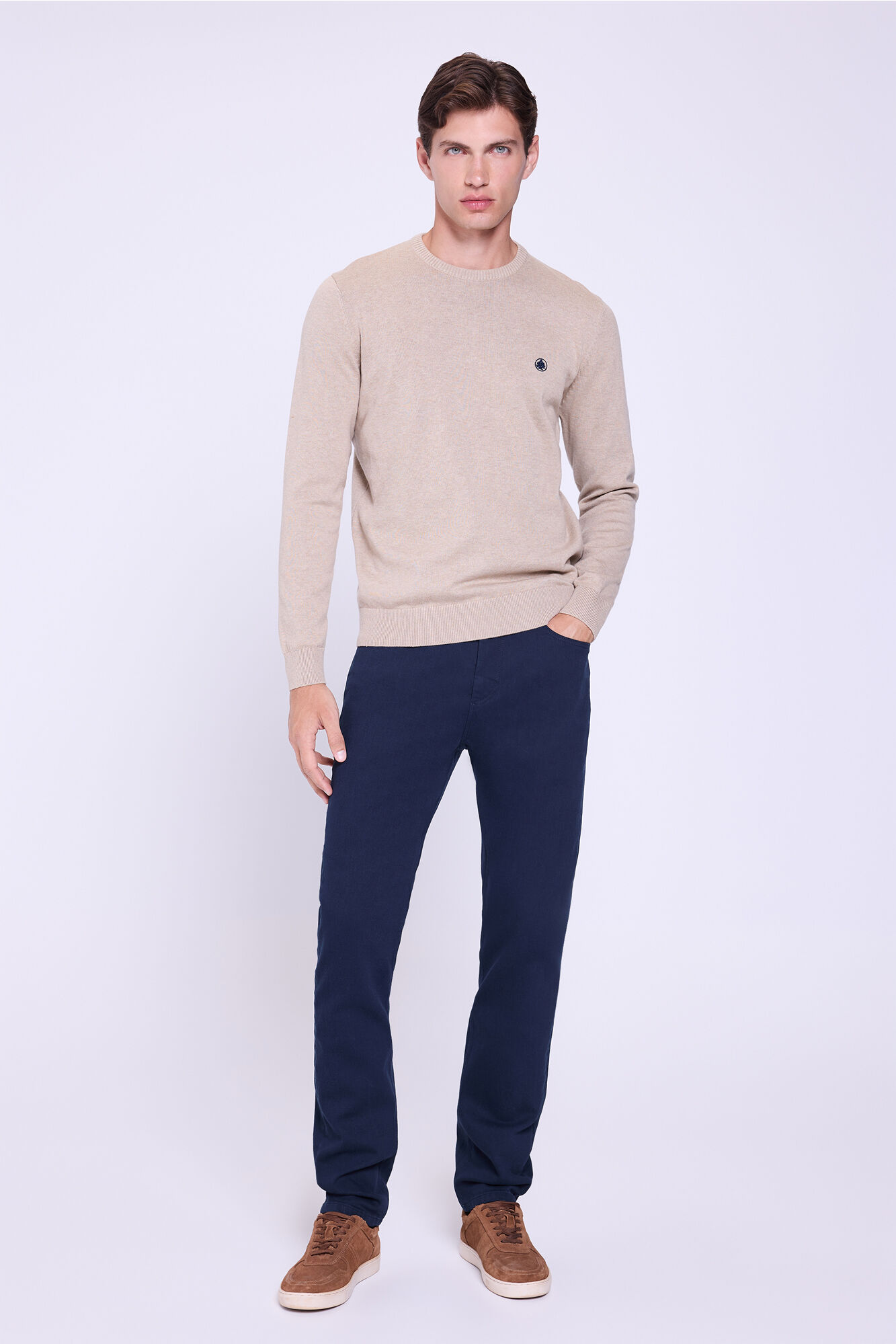 Springfield Camisola b&aacute;sico de gola redonda