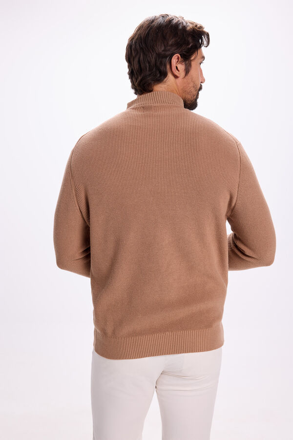 Milano Camisola de algod&atilde;o com meia fecho-&eacute;clair Torrefac&ccedil;ao