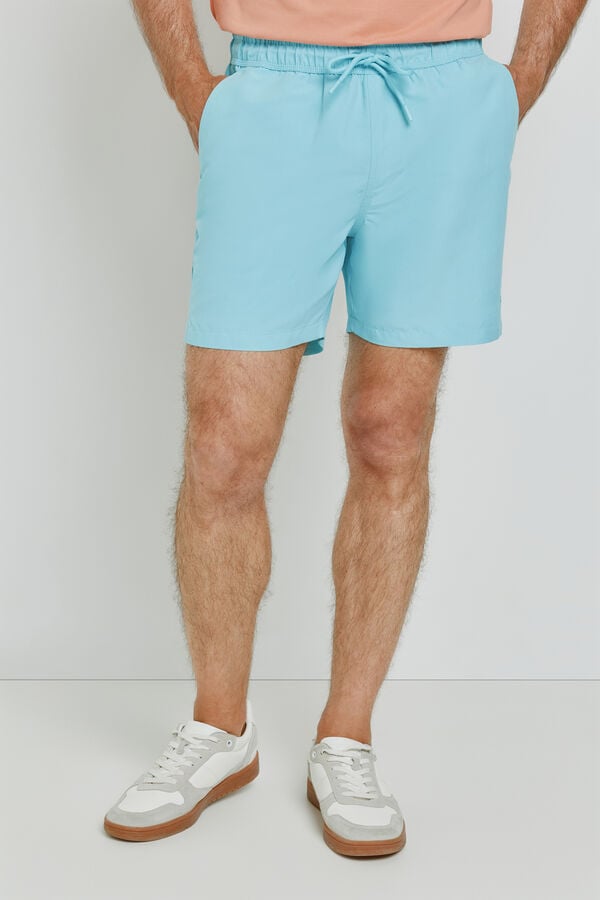 Milano Fato de banho liso Azul indigo