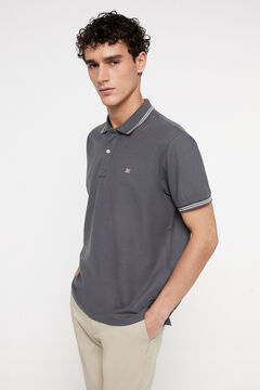 Fifty Outlet Polo PDH tipping a contraste gray