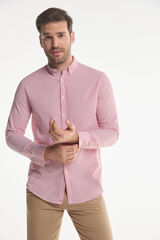 Fifty Outlet Camisa Pinpoint Lisa vermelho