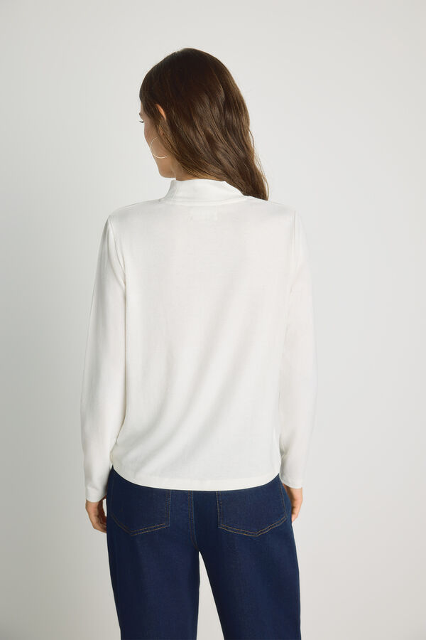 Milano T-shirt gola perkins Branco
