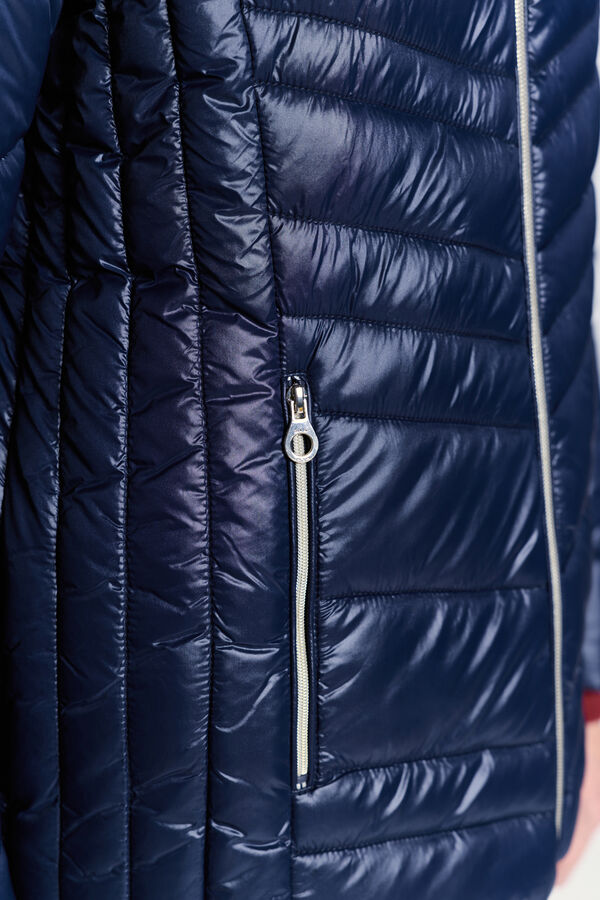 Milano Cazadora acolchada capucha Navy