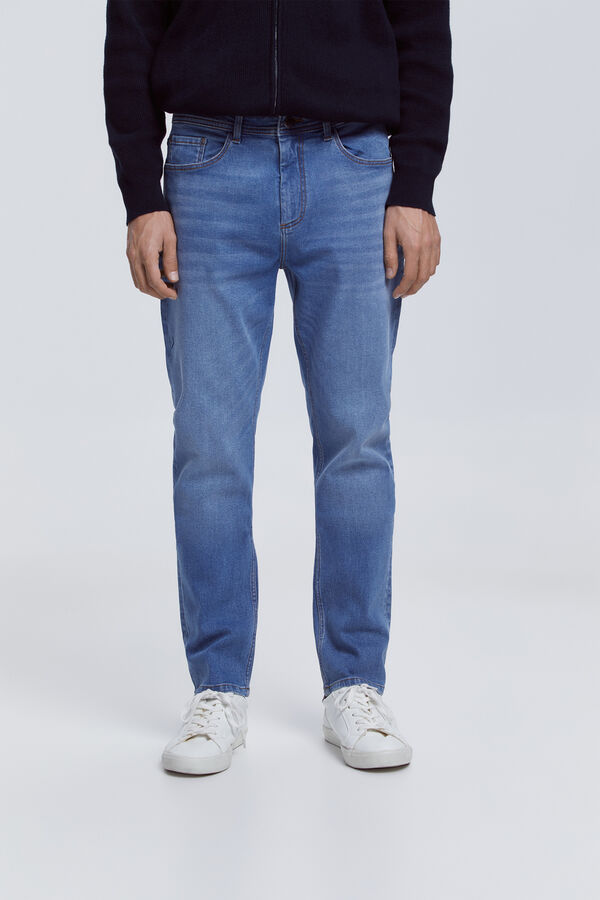 Milano Pantal&oacute;n Denim Slim Azul