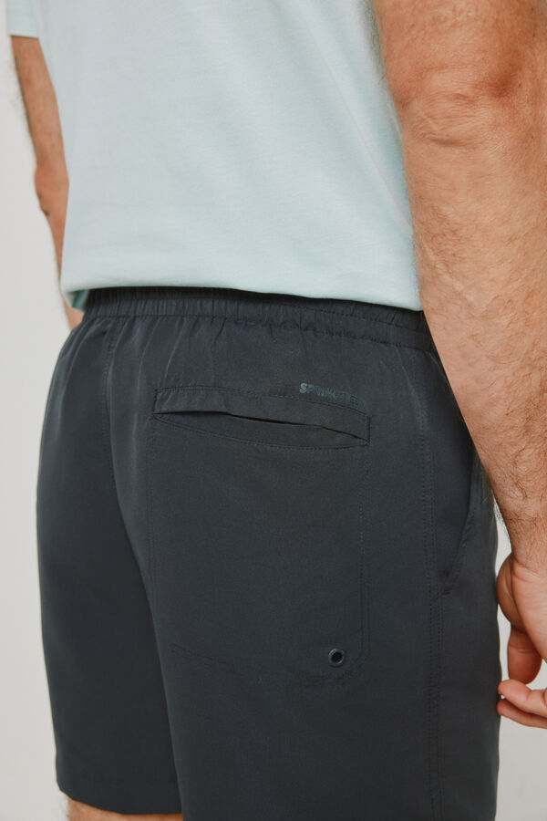 Springfield Fato de banho liso Marinho