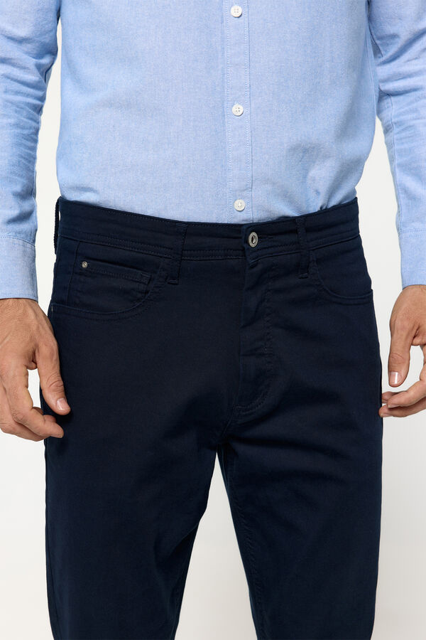 Milano Calças com 5 bolsos Marinho