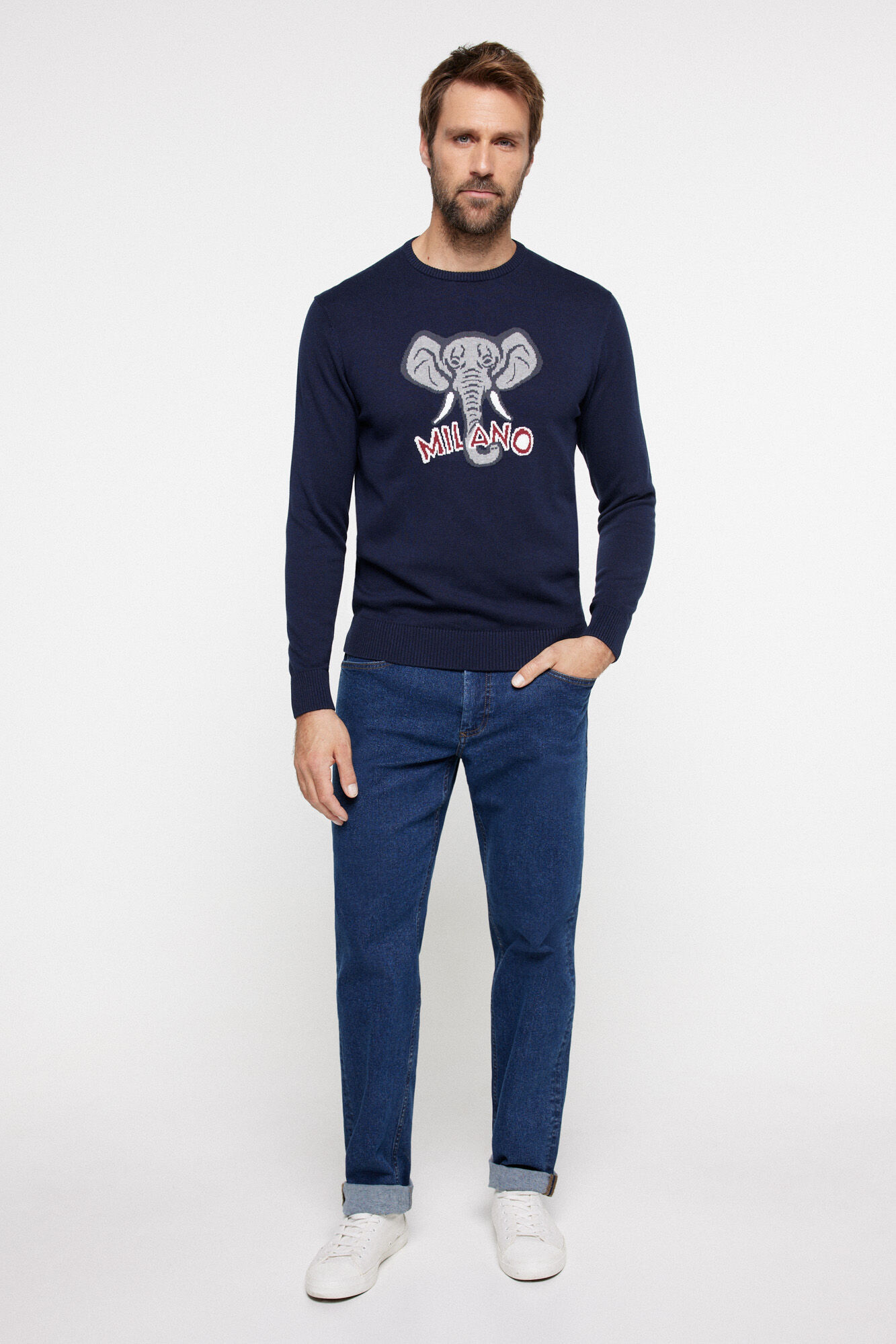 Milano Camisola Jacquard Algod&atilde;o.