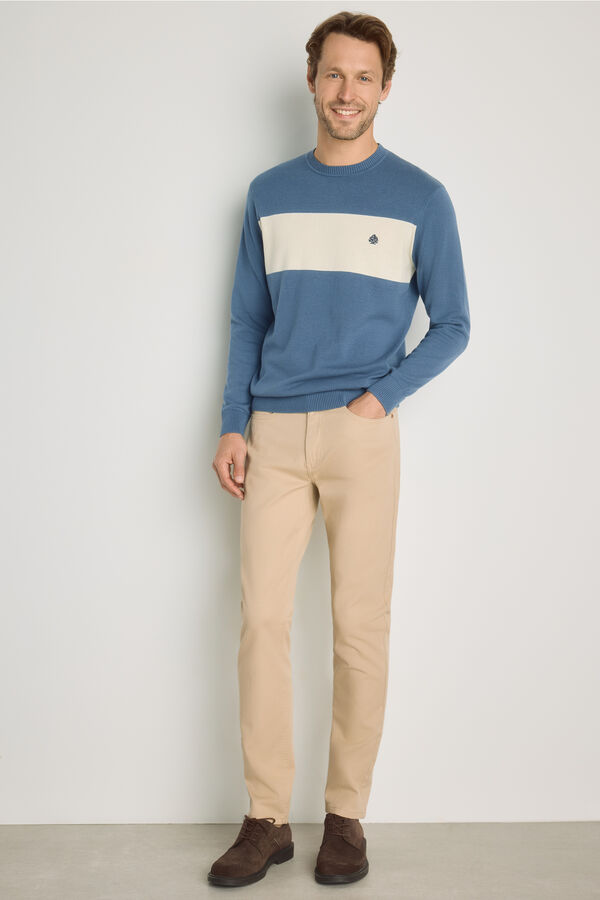 Springfield Pantal&oacute;n 5 bolsillos color Beige