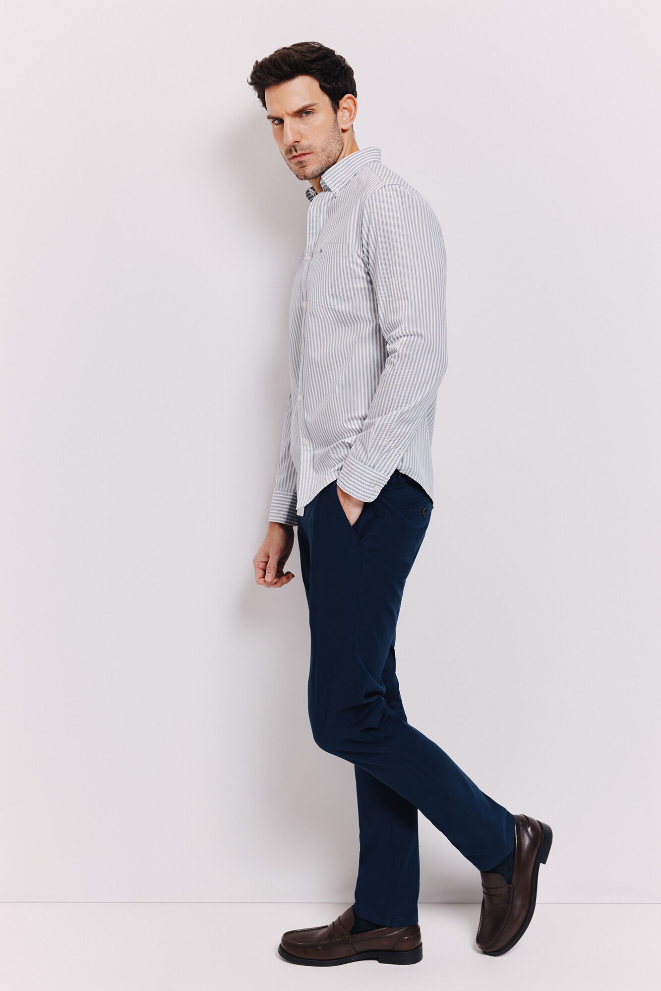 Milano Camisa rayas manga larga