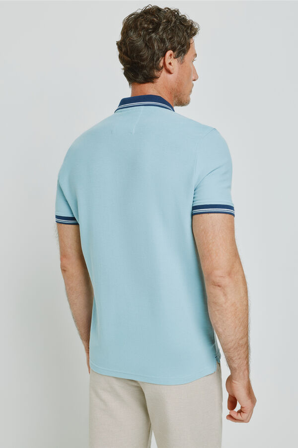 Milano Polo de manga curta Azul