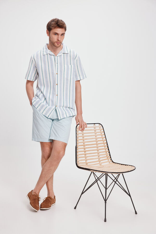 Milano Camisa de lapela curta Multicolor