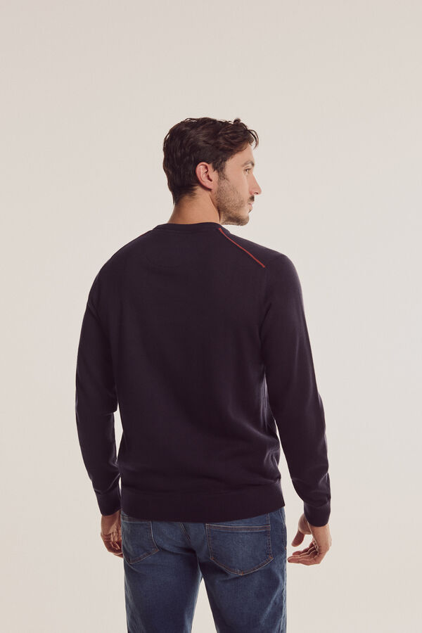 Fifty Outlet Jersey cuello caja Navy