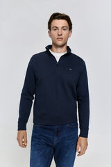 Pedro del Hierro Sudadera semicisne logo Navy