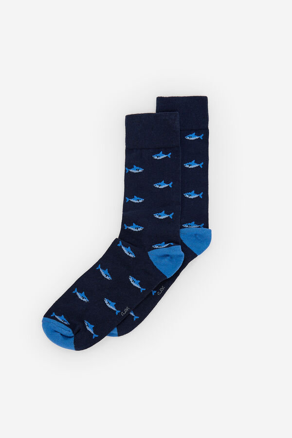 Fifty Outlet Calcetines tiburones Navy