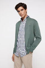 Pedro del Hierro Cardigan PDH com fecho-&eacute;clair Verde