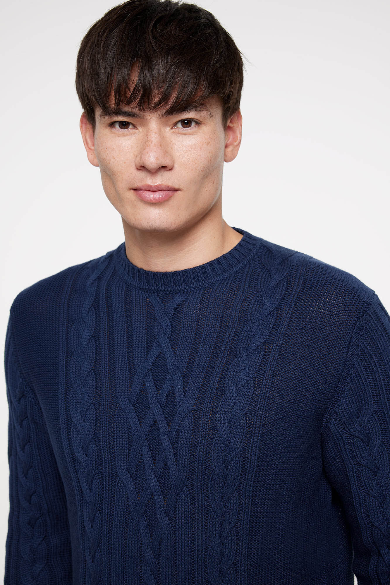 Milano Camisola de gola caixa com fios e cabos