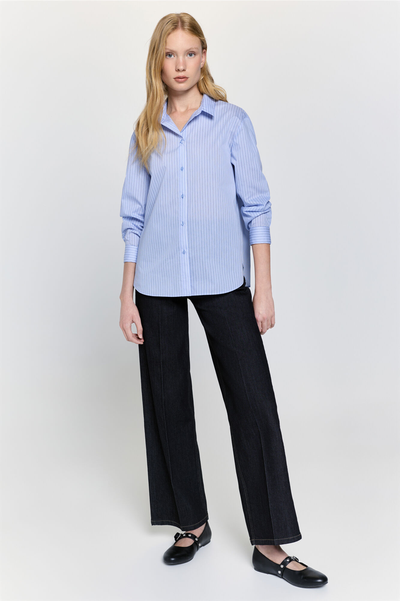 Milano Camisa fluida rayas