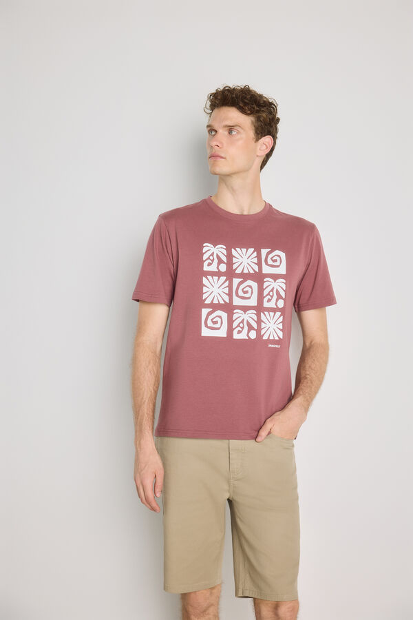 Springfield T-shirt de manga curta Vinho