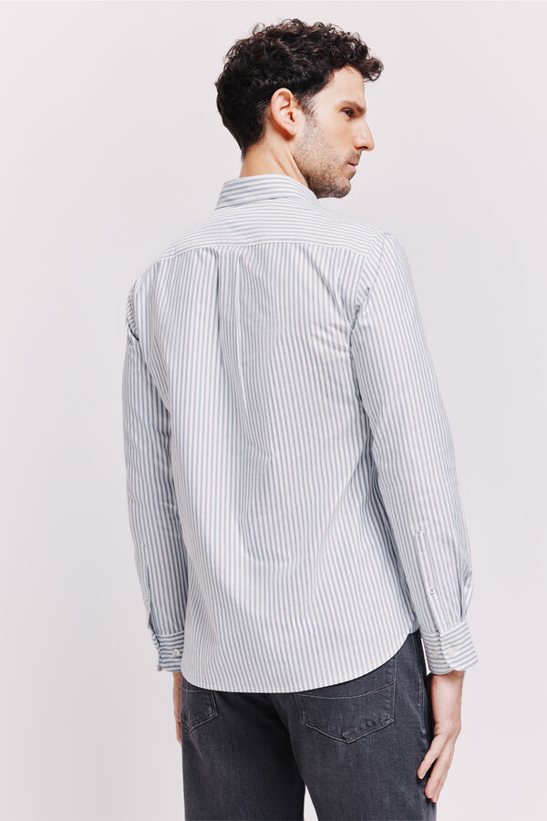 Pedro del Hierro Camisa rayas manga larga Navy