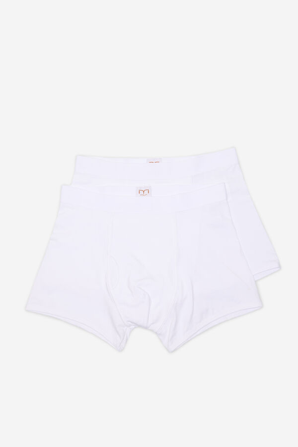 Milano Pack boxers b&aacute;sicos algod&oacute;n Blanco