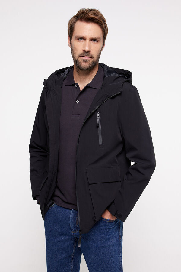 Milano Chaqueta con capucha Negro