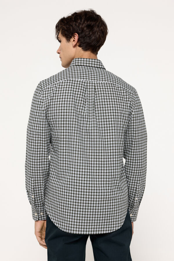Milano Camisa Twill Cuadros Verde