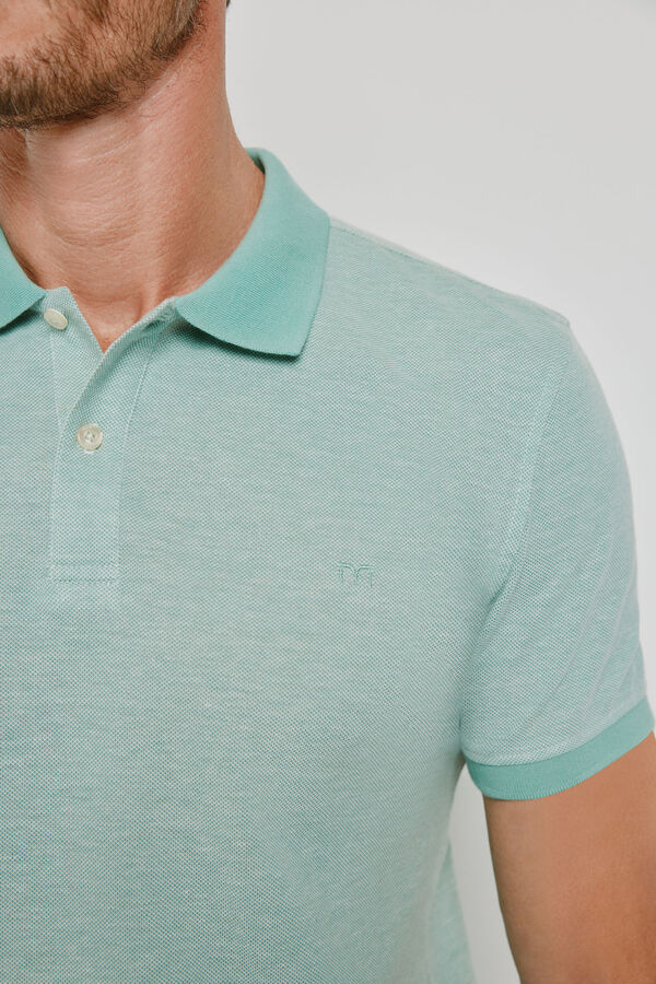 Milano Polo de manga curta Turquesa