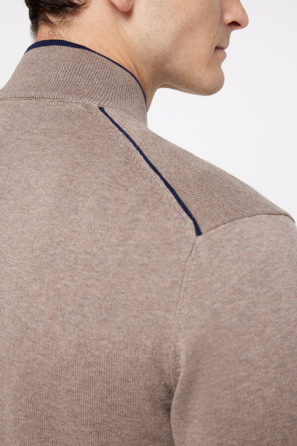 Pedro del Hierro Cardigan PDH com fecho-&eacute;clair Torrefac&ccedil;ao