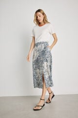 Milano Falda estampada Navy