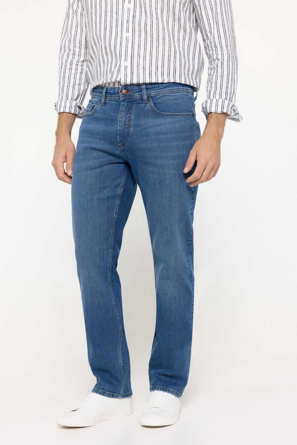 Fifty Outlet Pantalón Denim Regular Azul