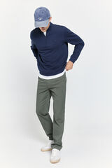 Milano Sweatshirt com logo semi-cisne Marinho