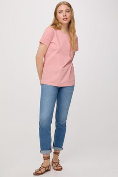 Fifty Outlet T-SHIRT SUSTENTÁVEL BOLSO rosa