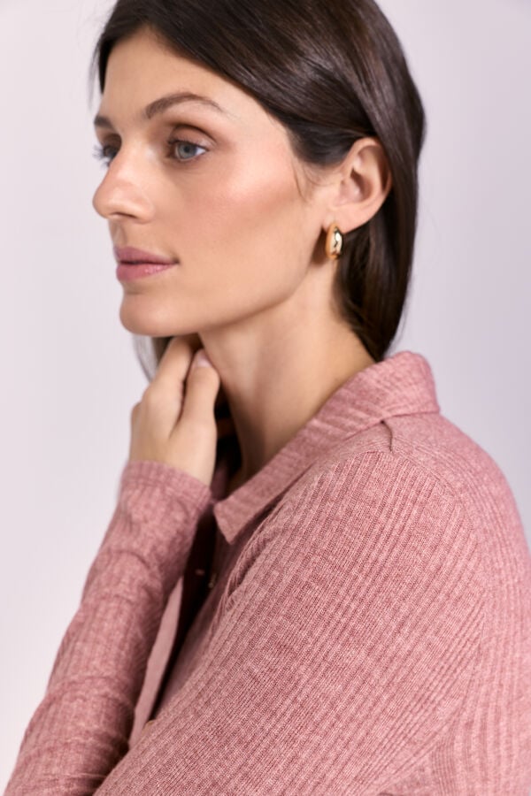 Milano Polo manga comprida Vinho