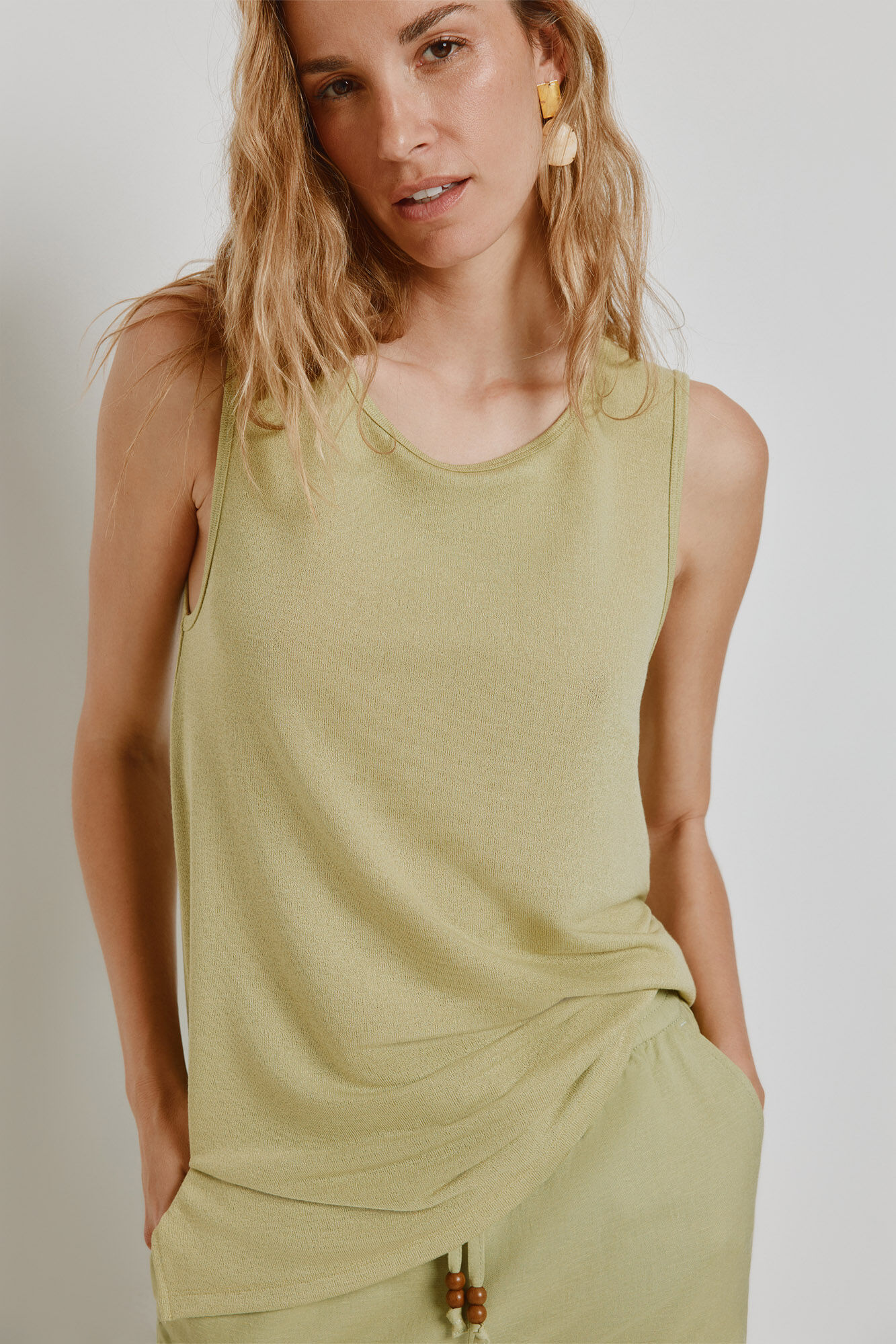 Milano Top cuello redondo