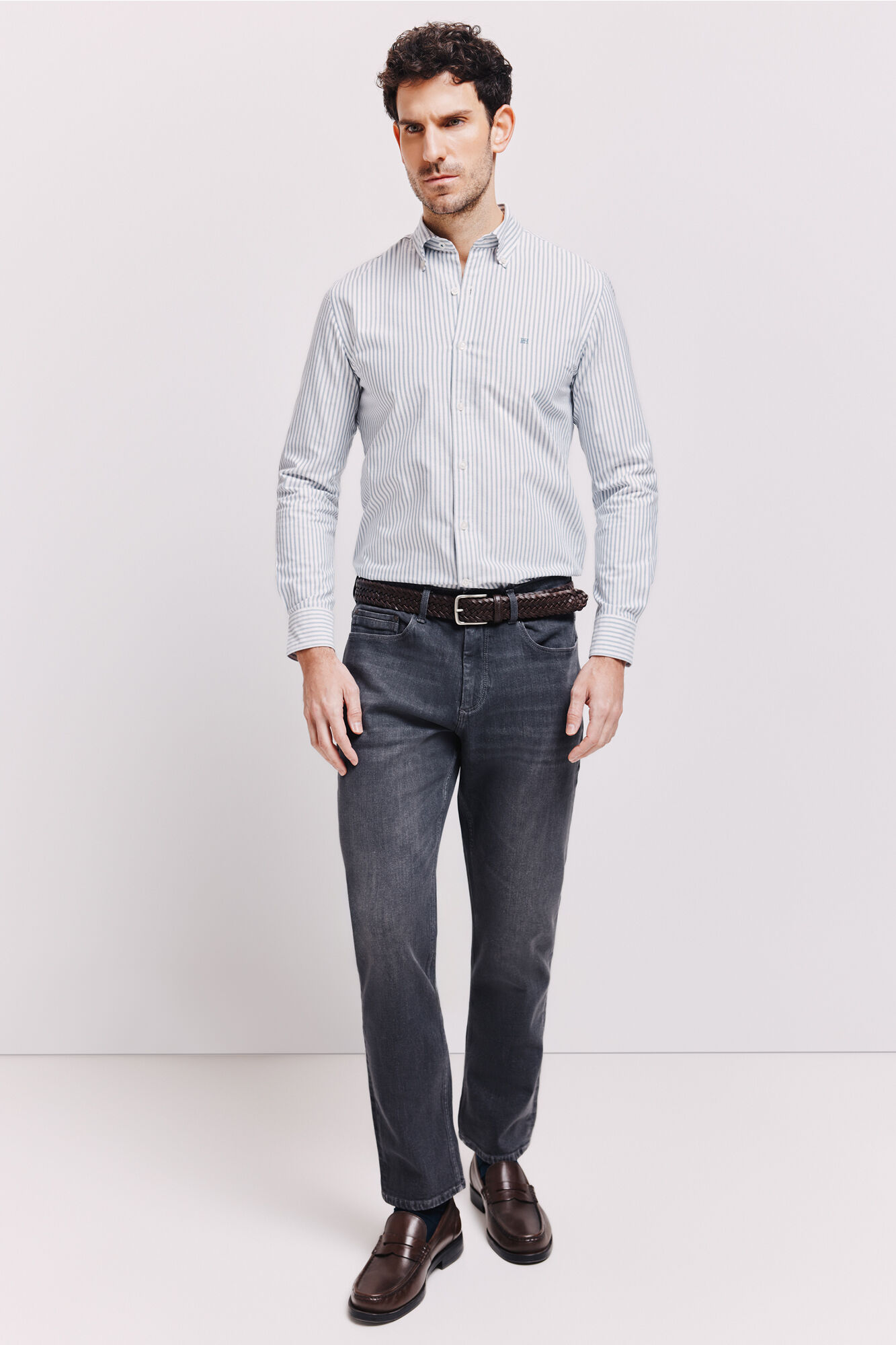 Pedro del Hierro Camisa rayas manga larga