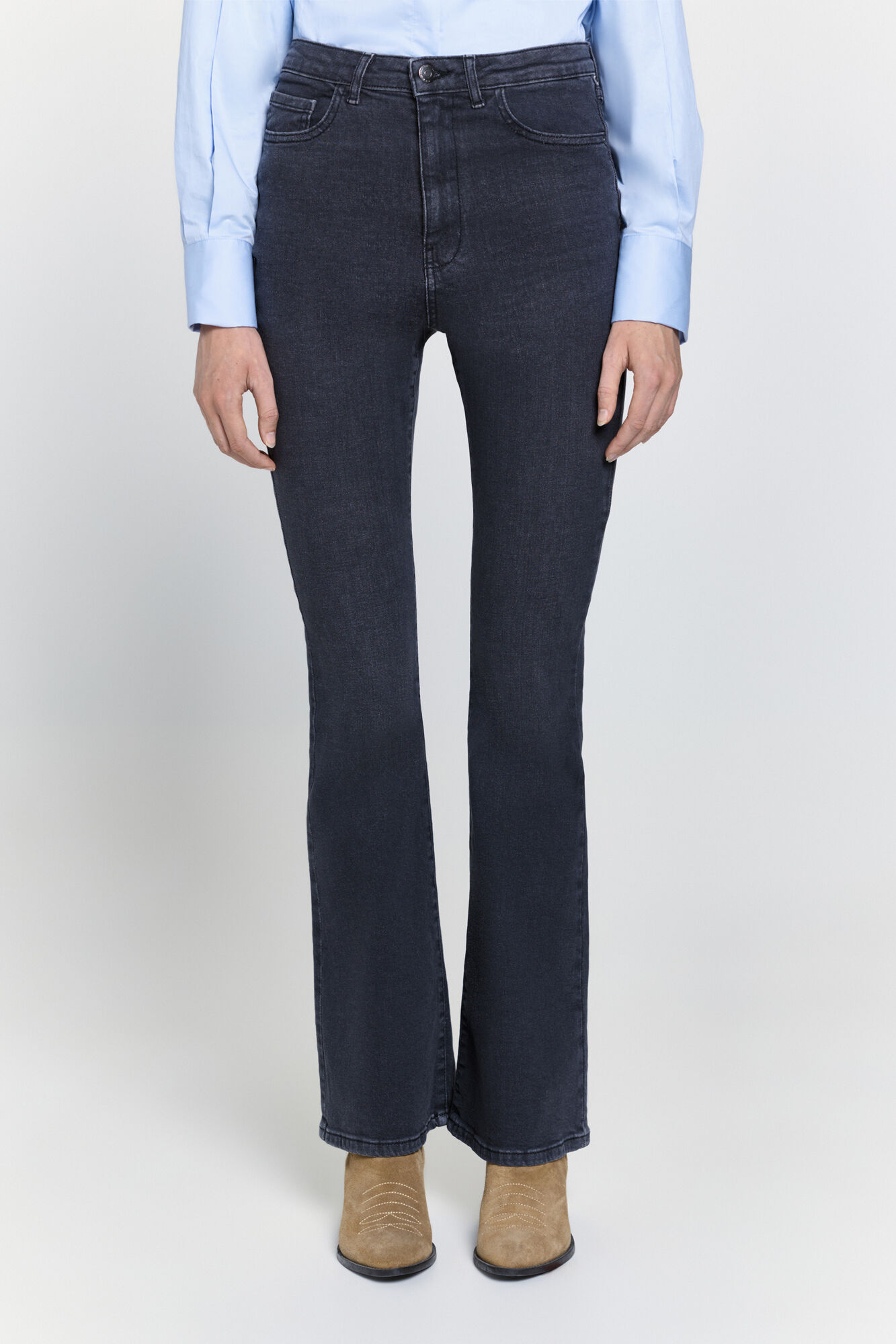 Milano Jeans flare tiro alto