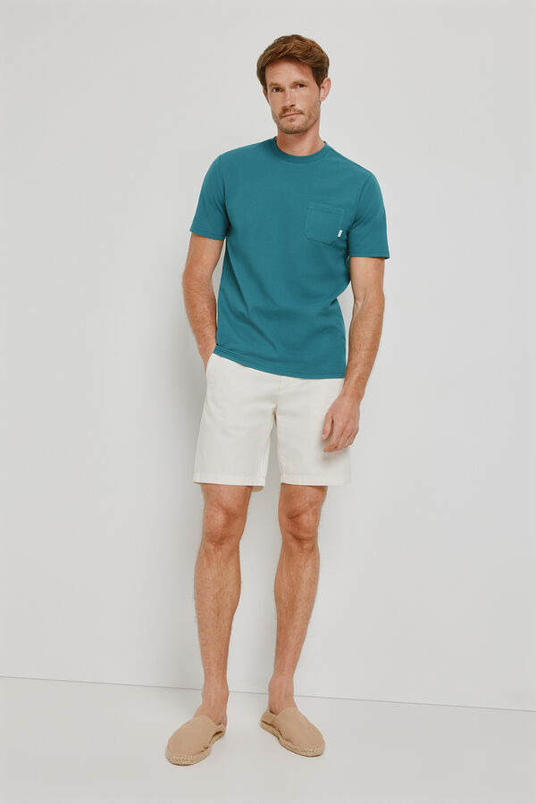 Milano Camiseta con bolsillo Azul