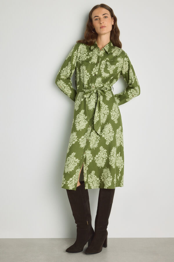 Milano Vestido camisero Verde
