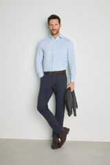 Milano Cal&ccedil;as chino slim fit Marinho