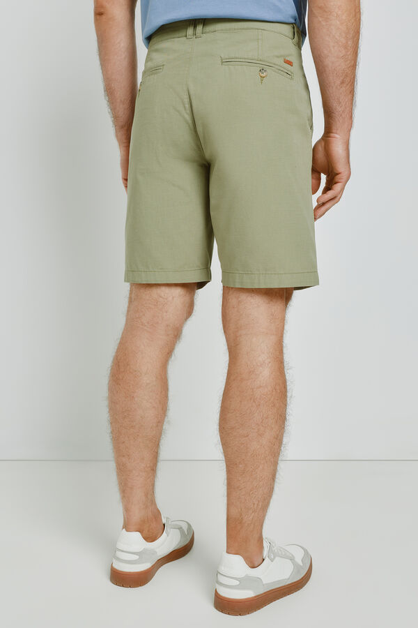Milano Bermuda lisa Kaki Claro