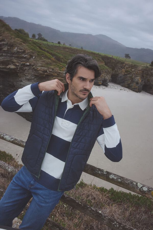 Milano Colete acolchoado reversível Verde