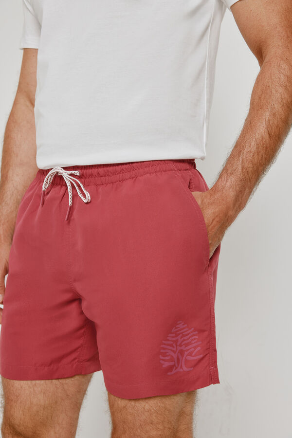 Springfield Fato de banho liso F&uacute;csia