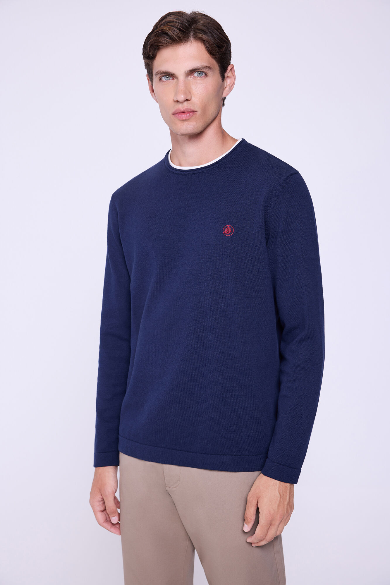 Springfield Camisola b&aacute;sico de gola redonda