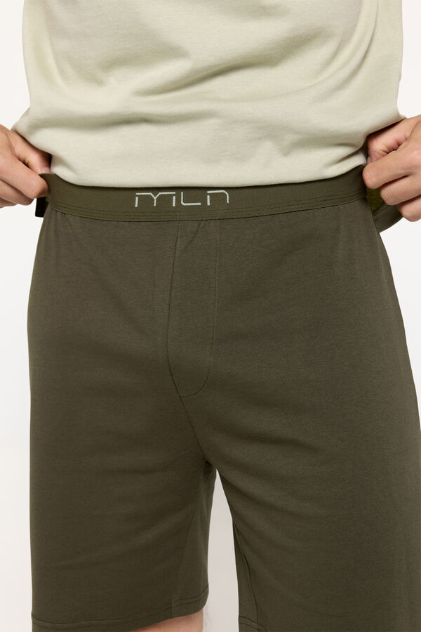 Milano Pijama corto algod&oacute;n Verde