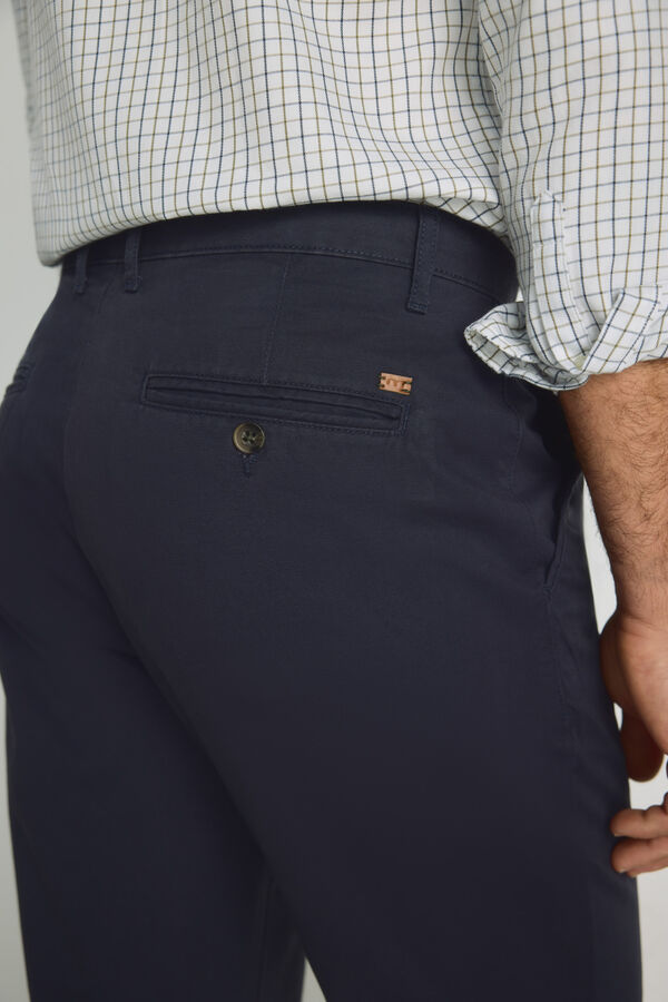 Milano Cal&ccedil;as chino regular fit Marinho