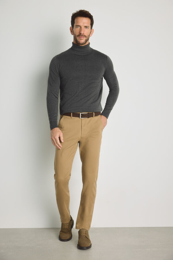 Milano Cal&ccedil;as chino slim fit Camel